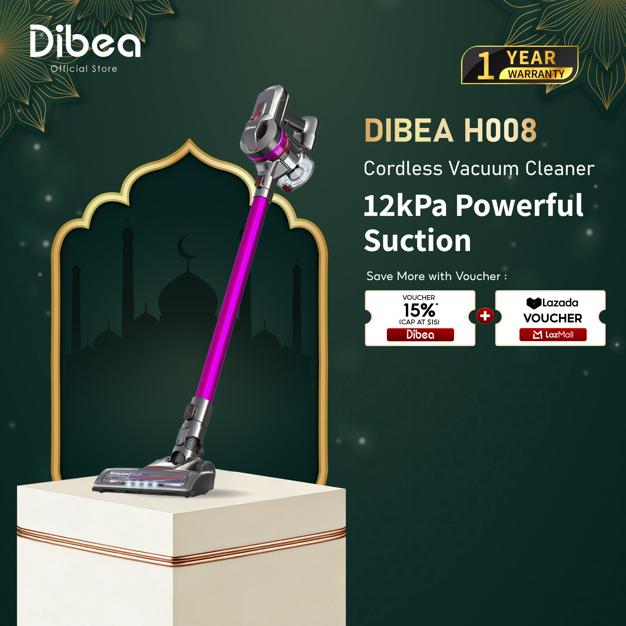 NEW] Dibea H8 Cordless Smart Wet Dry Floor Washer Vacuum Cleaner