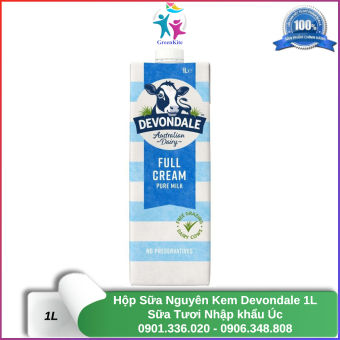 Sữa Tươi Nguyên Kem DEVONDALE 1L - Sữa Nhập Khẩu Úc