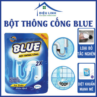 Bột Thông Cống BLUE Công Nghệ Đột Phá An Toàn Hiệu Quả 100Gr/Gói Dieulinhshop