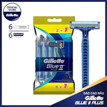 Dao Cạo Gillette Blue II Plus 5 Cái + 1 Cái