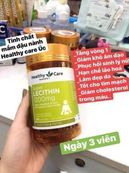 Mầm đậu nành Healthy Care Super Lecithin 1200mg (100 Viên)