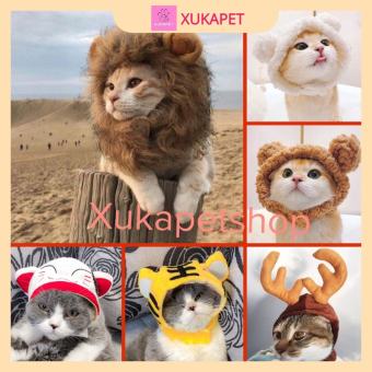 Mũ nón thú cưng đội đầu nhiều hình thù dễ thương cho chó mèo cao cấp