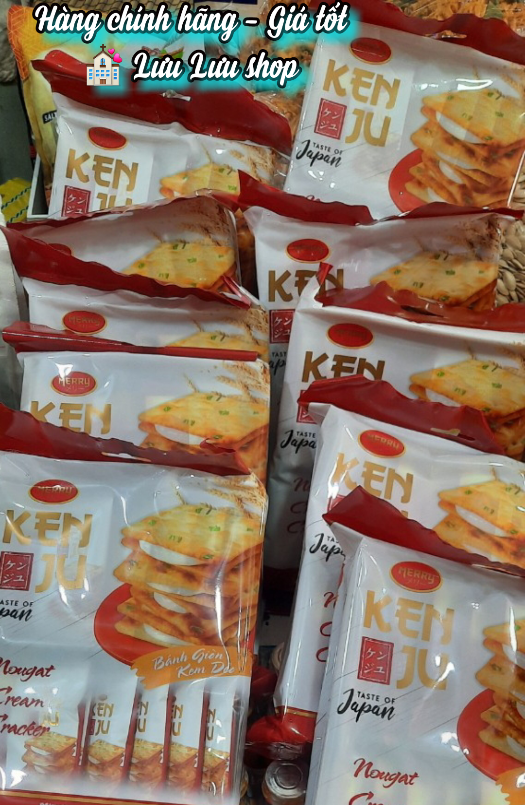 Bánh KenJu hành kem dẻo Richy bịch 186g ( 12 bánh)