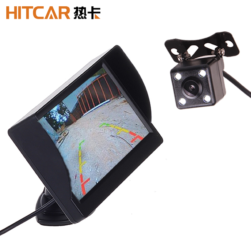 Xe 4.3 Inch Màn Hình Theo Dõi Bảng Điều Khiển Nhỏ Mini Chiếu Hậu Camera Đậu Xe Lùi Bộ Combo