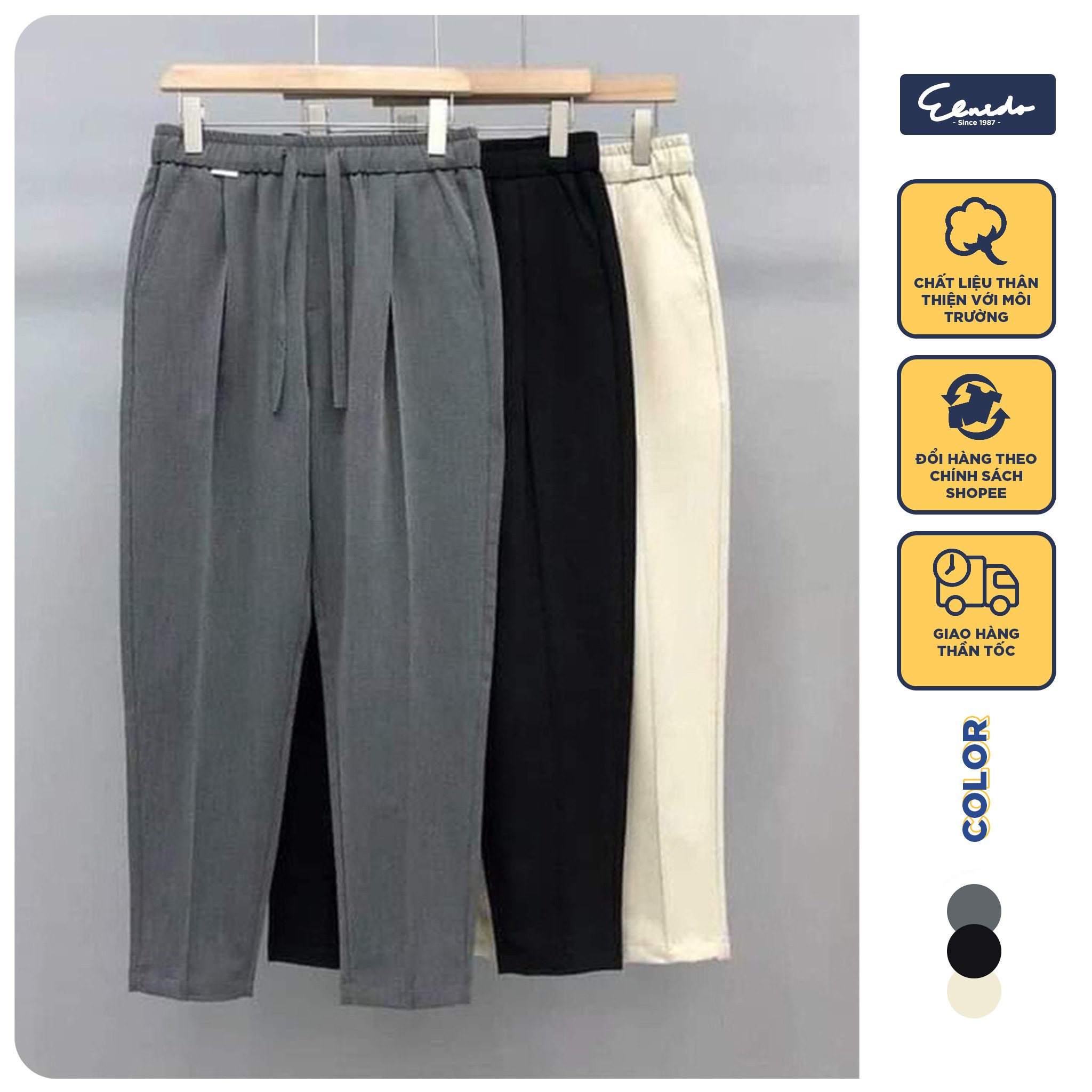 HOÀN TIỀN 15% - Quần âu nam cao cấp đai chun co giãn công sở Hàn Quốc ống suông quần baggy nam ống rộng dáng âu phong cách ulzzang