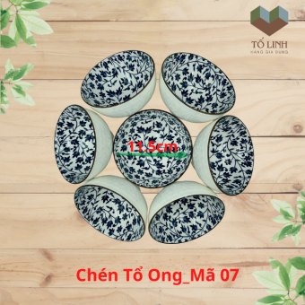 Bộ 10 chén cơm sứ hoa cao cấp Hộp Xốp,,Sét 10 chén cơm sứ hoa cao cấp