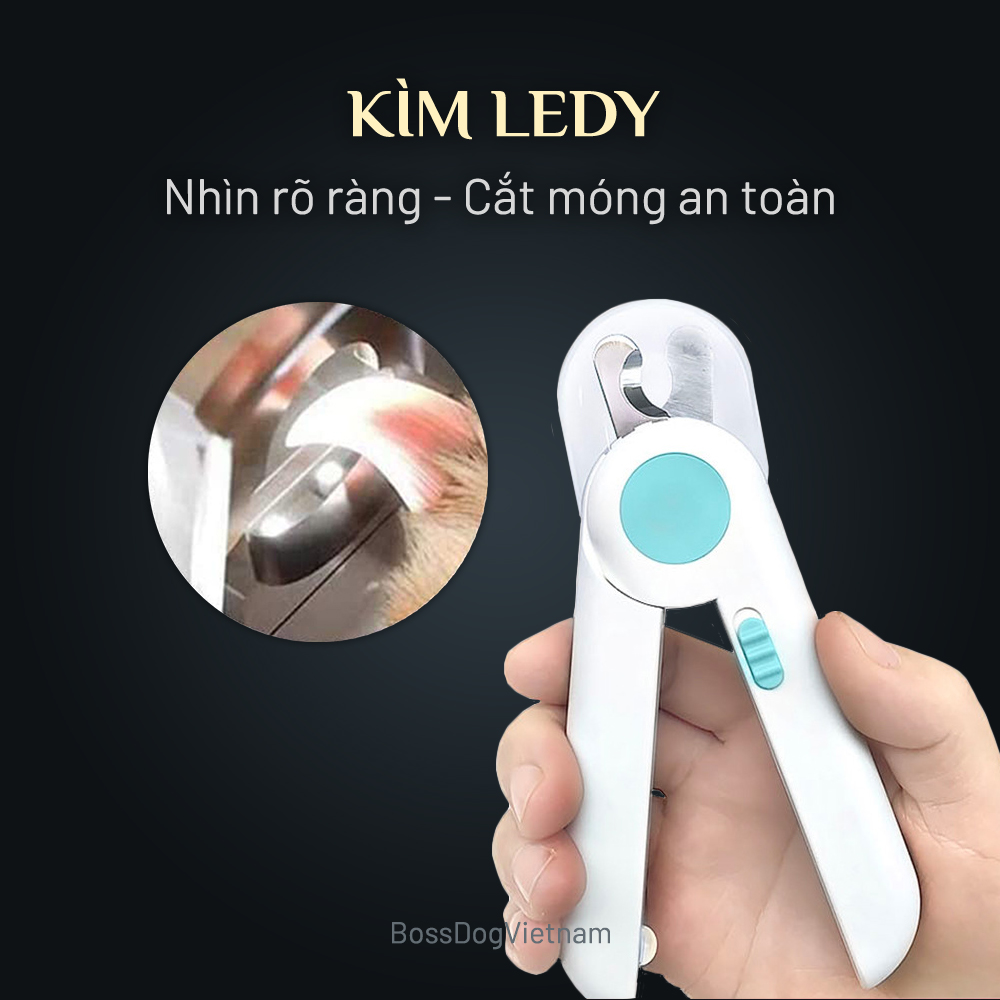 Kìm cắt móng chó mèo| Đèn chiếu tuỷ, cắt nhanh an toàn | BossDog