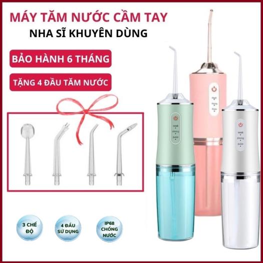 Máy Tăm Nước Oral Irrigator Cầm Tay, Máy Tăm Nước Vệ Sinh Răng Miệng Power Floss, Dụng cụ vệ sinh răng miệng, Dụng Cụ Làm Sạch Răng Miệng Xịt, Rửa Răng Thông Minh Power Floss