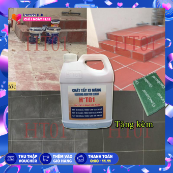 Chất Tẩy Xi Măng 1,8lit HT01 ,tẩy xi măng,nước tẩy xi măng,tẩy trắng ron gạch,đánh bay xi măng trên nền gạch đá,tẩy xi măng trên gạch CỰC MẠNH +tặng pát chà sử dụng khi mua sản phẩm
