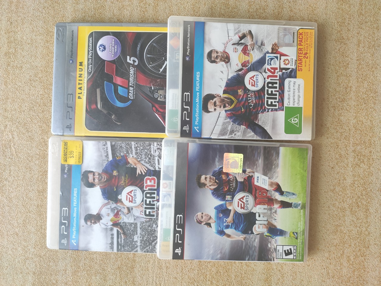 Đĩa game ps3 fifa 13, fifa 14, fifa 16, grand tursimo 5