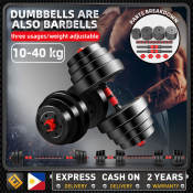 ET Sports Dumbbells set for men 10KG/20KG/30KG/40KG Barbell and dumbbell set dumbbell set women fitness and exercise arm or weightlifting dumbell multi-function with adjustable weight dumbbell set gym exercise equipment for home workout