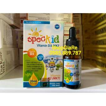 Speckid Vitamin D3 & K2 Mk7 giúp hấp thụ canxi hiệu quả, giúp xương và răng chắc khỏe