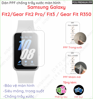 Dán PPF đồng hồ Samsung Galaxy Fit 2/ Gear Fit 2 Pro/ Fit 3 (Fit3)/ Gear Fit R350 chống trầy xước màn hình