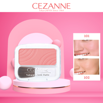 Phấn má hồng Cezanne Natural Cheek N Matte Nhật Bản màu tự nhiên mềm mịn lâu trôi 4g