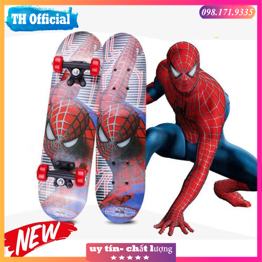 Ván trượt patin trẻ em Ván trượt skateboard cho bé Hình ảnh nhân vật siêu anh hùng siêu đẹp
