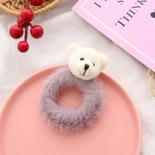 Dây Buộc Tóc Hình Thú 3D Cho Nữ - Dây Cột Tóc Hình Gấu , Thỏ (1 Chiếc)