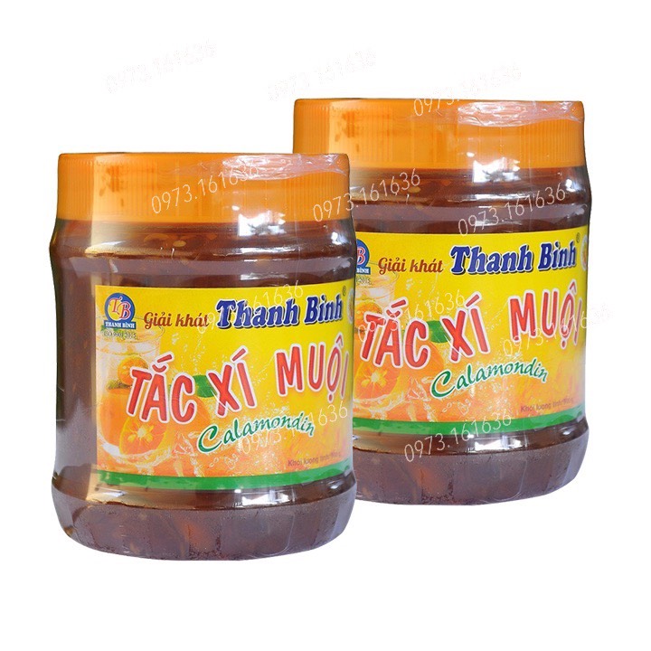 Compo 2 hộp Tắc Xí Muội Thanh Bình ( Hộp 900g)  đồ ăn vặt