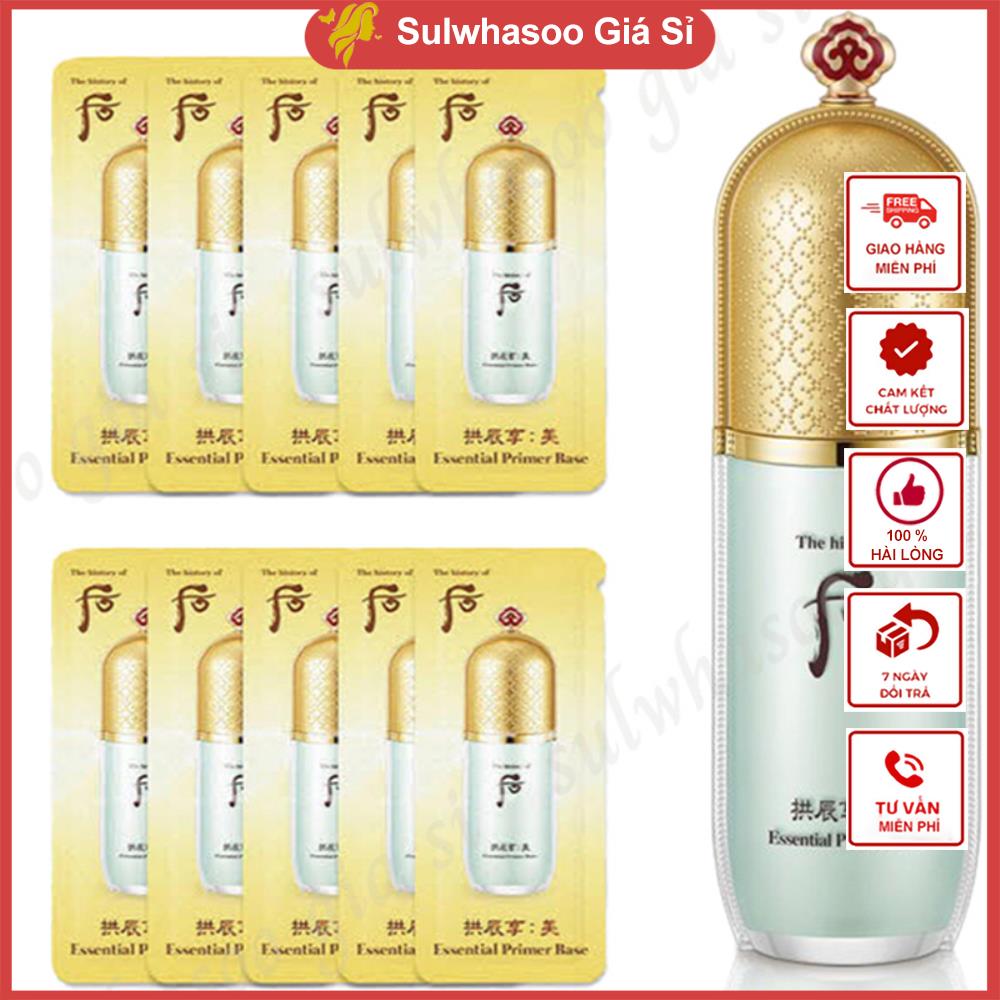 Combo 10 gói Whoo Mi Essential Prime Base Kem lót che khuyết điểm 1ml sulwhasoogiasi