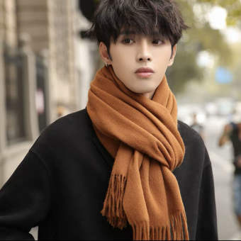 Khăn quàng cổ nam nữ màu trơn cực mịn, ấm áp CASHMERE Khăn Len Cao Cấp (Ảnh thật)