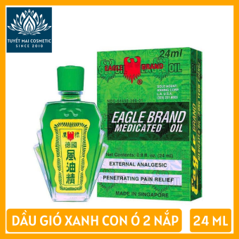 Dầu Gió Xanh Singapore 24ML - Dầu Gió Xanh Con Ó