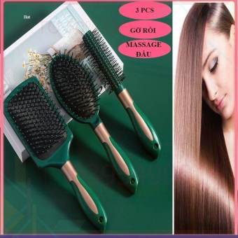 Combo 3 Lược chải tóc dạng túi khí mát xa da đầu chống tĩnh điện tiện lợi dành cho cả nam và nữ, chuyên dụng không rối.. SHOP6224