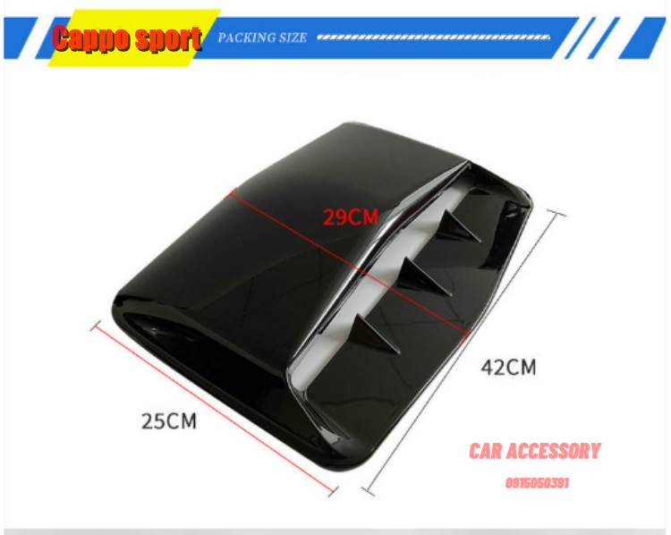Ốp capo  Hốc Gió Toyota fortuner phù hợp các dòng xe bán tải