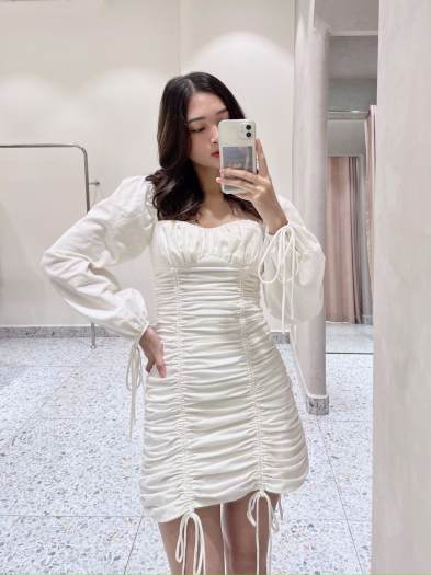 ĐẦM LỤA 2 DÂY BIGSIZE RÚT NHÚN NALY DABS034