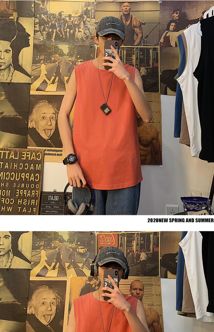 Áo ba lỗ - Áo Tank Top unisex co giãn thấm hút mồ hôi chất liệu cotton siêu mát đường may kĩ hàng cao cấp
