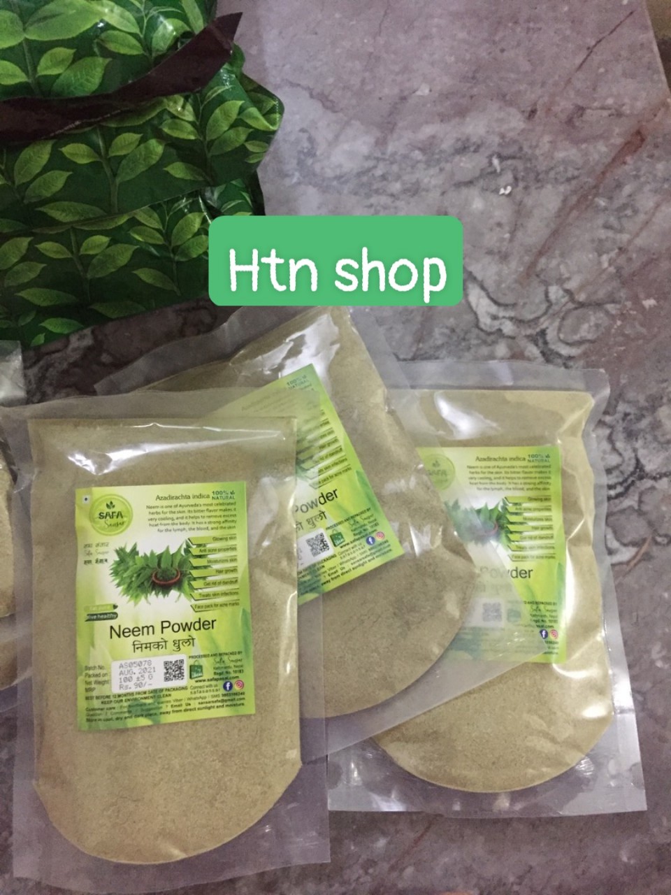 Bột neem nguyên chất 100g - neem powder india