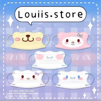 Khẩu trang in hình dễ thương, họa tiết hoạt hình người lớn Louiis.store