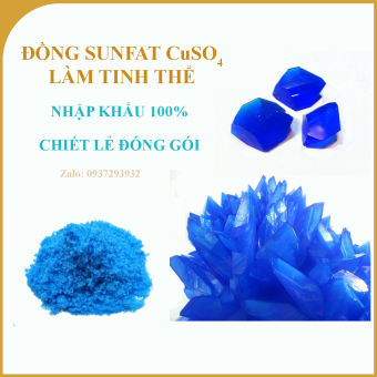 500 Gr - Đồng sunphat (CuSO4) - làm tinh thể