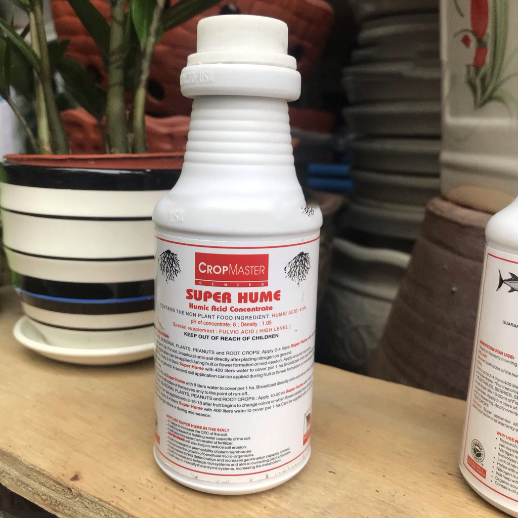 Phân bón lá Super Hume - Giải độc cây và phát triển bộ rễ - Chai 250ml