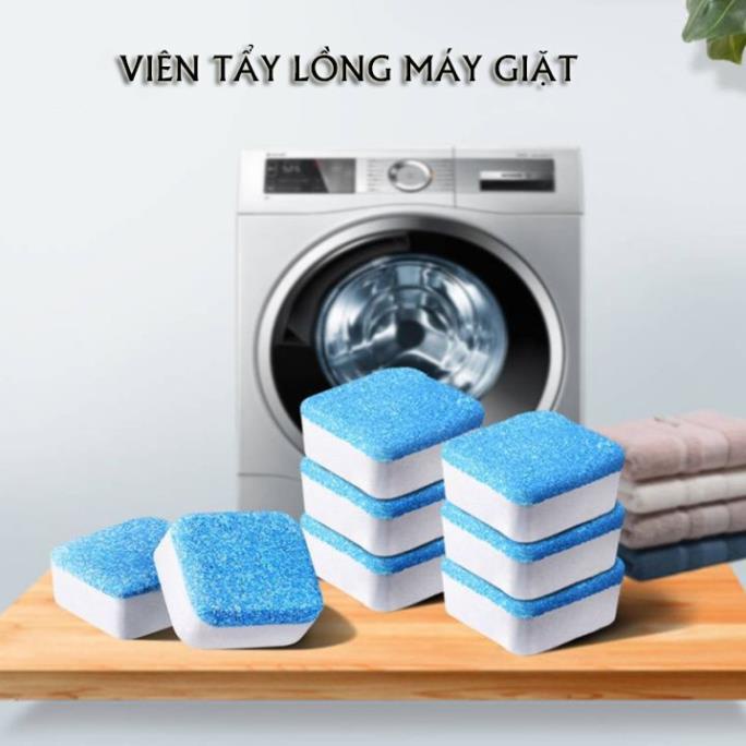 [Freeship MAX] Hộp 12 Viên Tẩy Vệ Sinh Lồng Máy Giặt Sủi Sạch Vi Khuẩn Làm Sạch Cặn Bẩn Lồng Giặt - Sủi sạch vi khuẩn, Tẩy Sạch Cặn Bẩn Lồng Giặt