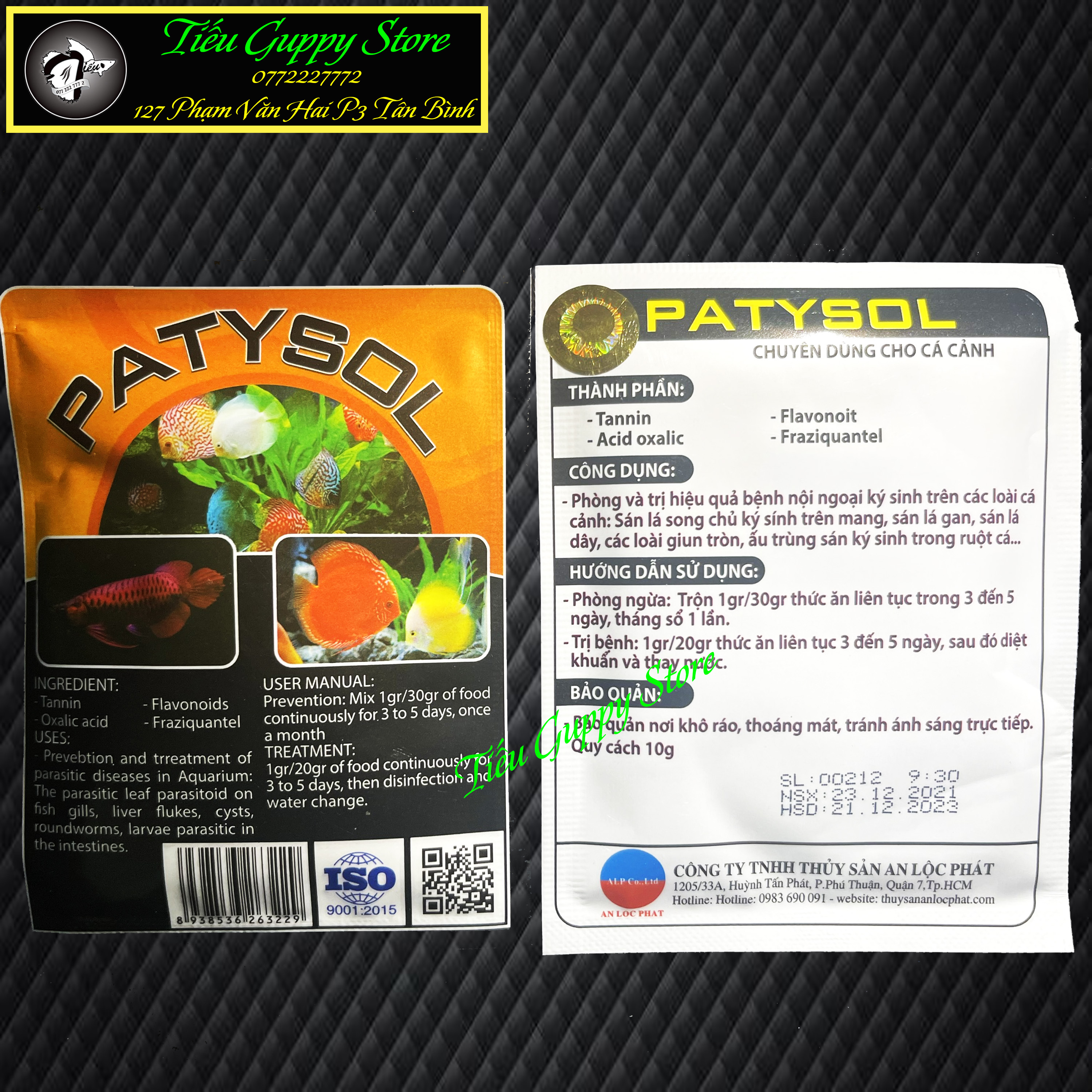 Patysol - xử lý kí sinh trùng hồ cá
