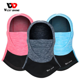 WEST BIKING Khẩu Trang Đạp Xe Mặt Nạ Che Kín Mặt Thể Thao Ngoài Trời Mùa Đông Khăn Quàng Giữ Ấm Cho Trẻ Em Phụ Nữ Khăn Quàng Xe Máy Trượt Tuyết Mũ Trùm Đầu Lông Cừu Cổ