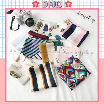 Khăn Turban Vuông - Khăn Lụa Vuông Satin Nhiều Mẫu Size 50x50cm