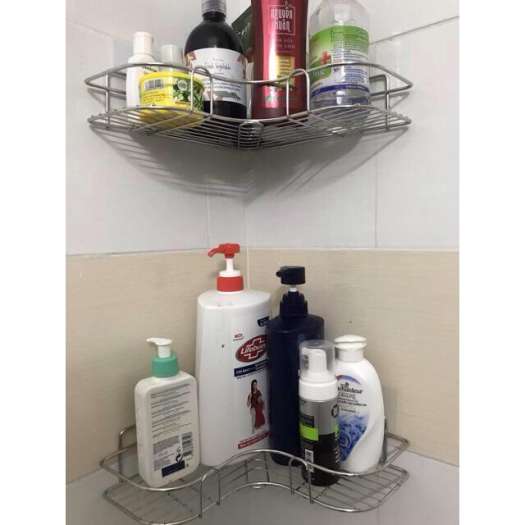 Hot-selling household goods Kệ Góc Tường Inox Cao Cấp Không Gỉ Kệ Nhà Tắm Dán Tường Đựng Đồ Đa Năng