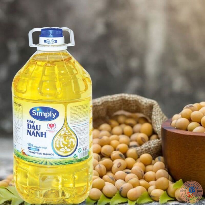 Dầu Ăn Đậu Nành Simply 5L - Không Cholesterol - Hội Tim Mạch Khuyên Dùng [Lê Gia Phát 79]