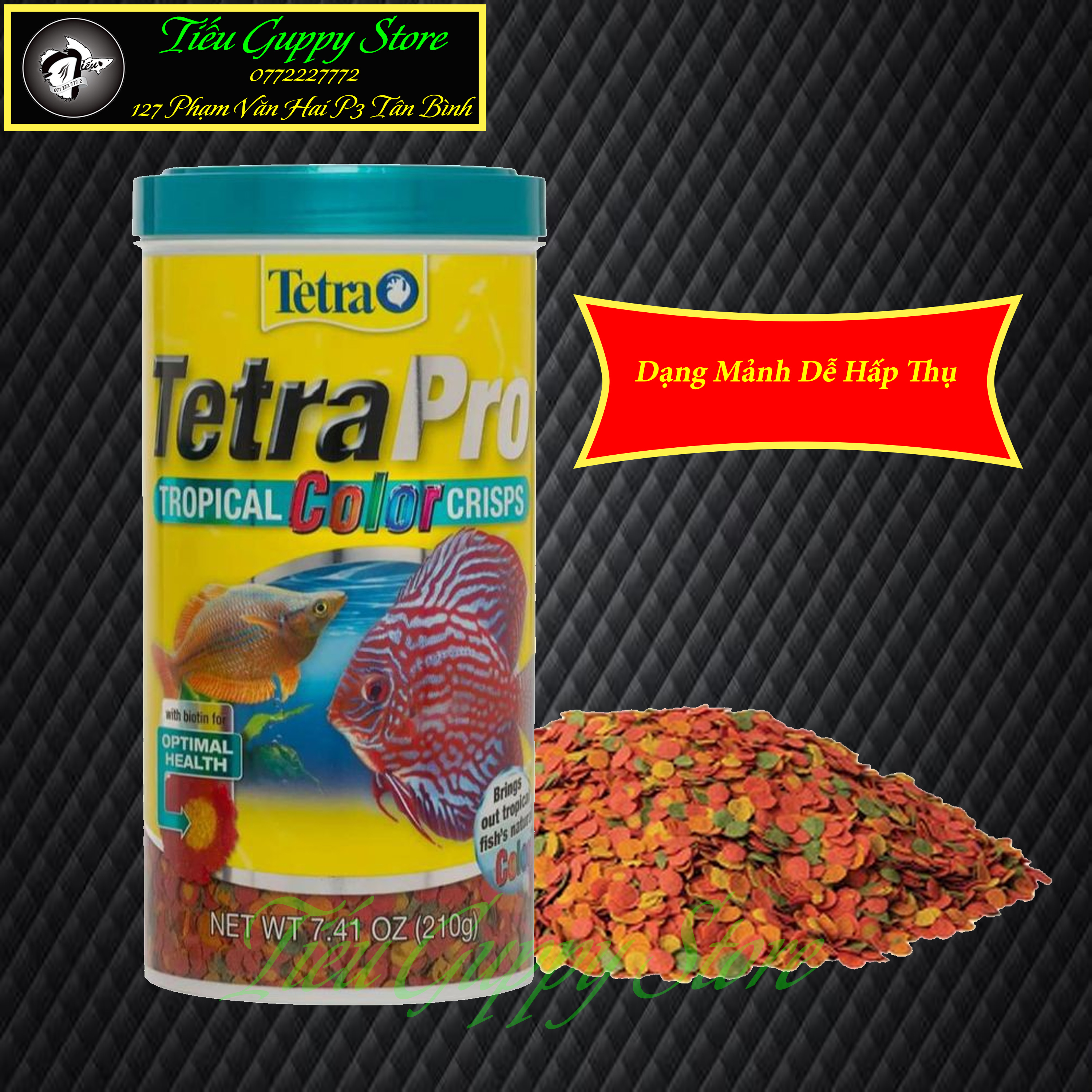 Tetra pro tropical color crisps store 7.41 oz