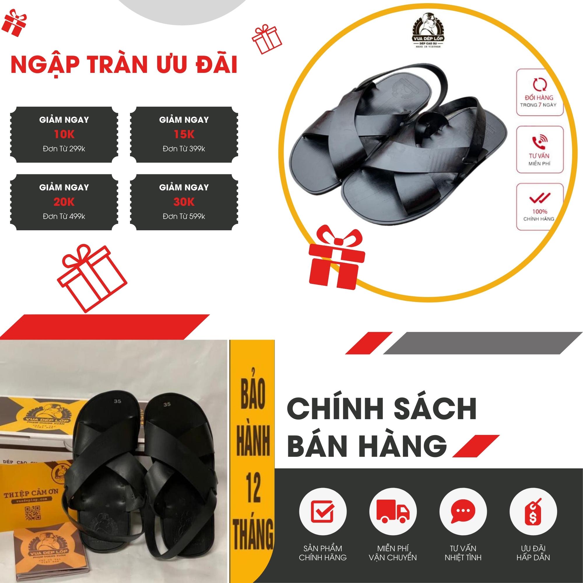 Dép Cao Su - Mẫu Dép Bác Hồ, Được Làm Thủ Công Của Vua Dép Lốp Phạm Quang Xuân, Ảnh Thật, Bảo Hàng Và Sẵn Hàng