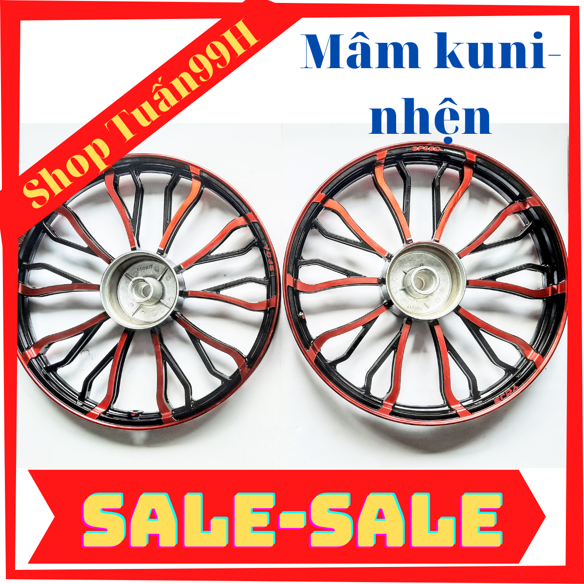 Mâm Kuni gắn Wave Blade, Alpha, Ws110 thắng đùm