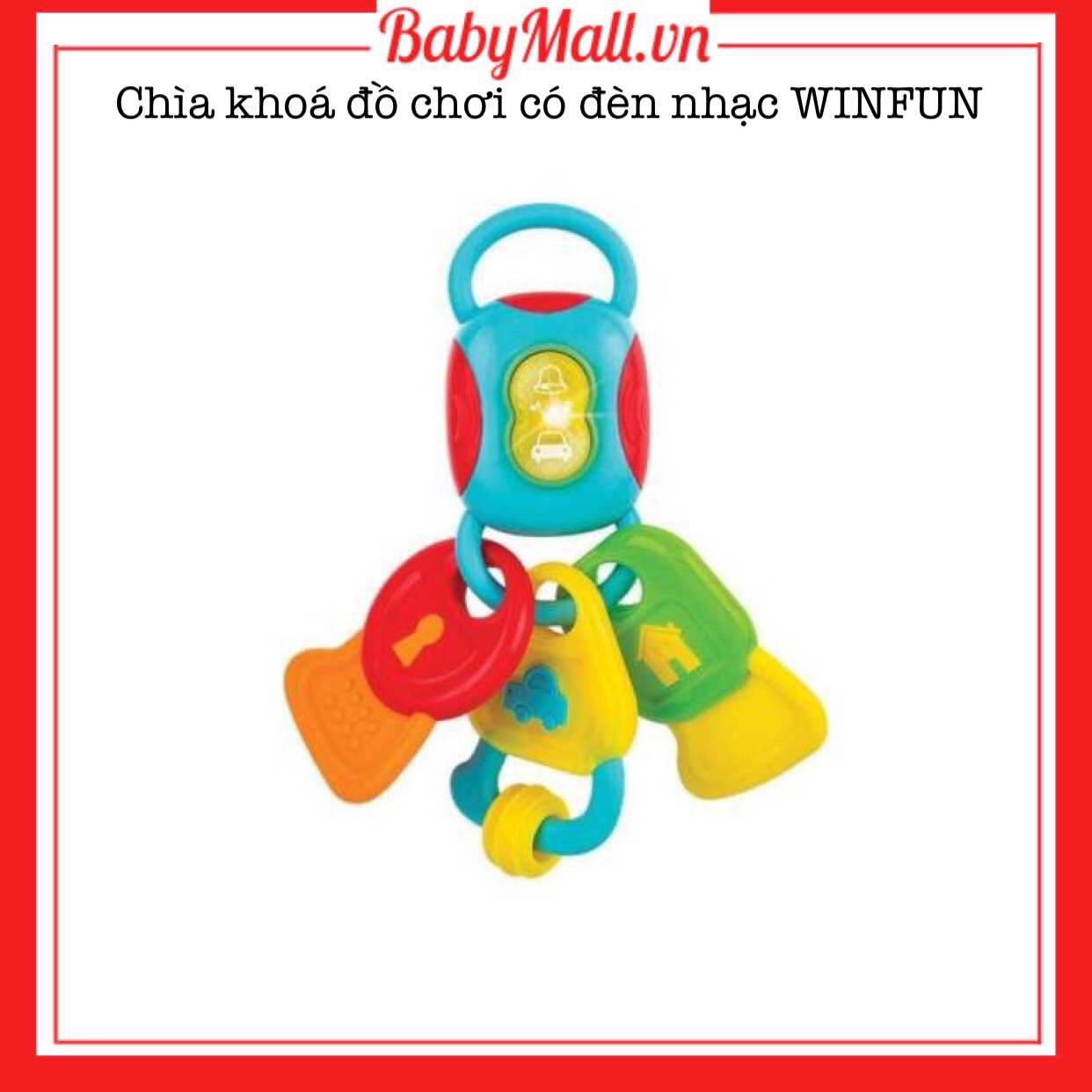 Chìa khóa đồ chơi có đèn nhạc WINFUN Babymall.vn