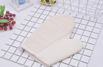 Găng Tay Tắm Sợi Lanh Tẩy Da Chết