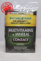 Conzace Softgel Capsules 10caps Multivitamins + Minerals for Immunity + Healthy Skin & Hair