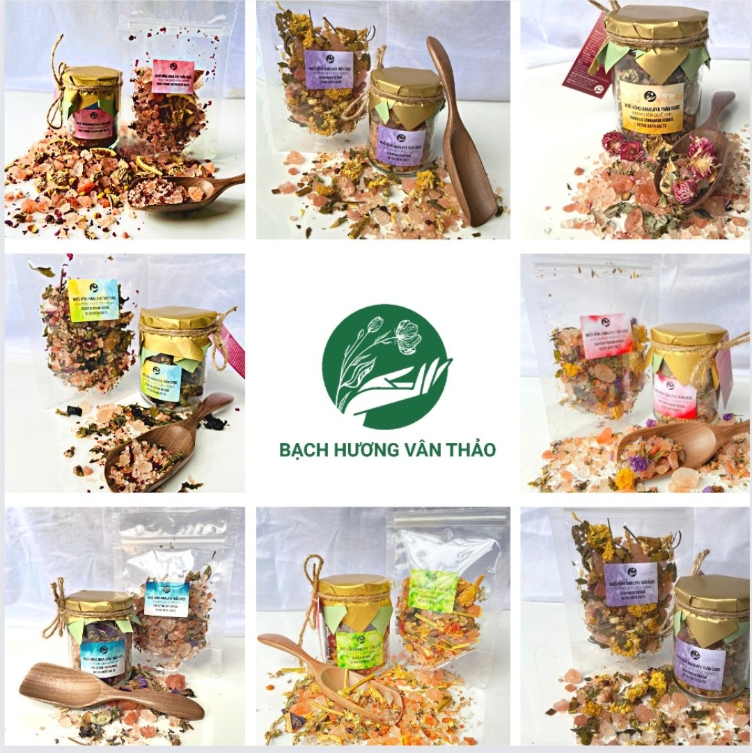 các loại MUỐI HỒNG THẢO MỘC ngâm chân gói 50g,  MUỐI HỒNG HIMALAYA ,ngâm tắm , hoa khô, trà hoa ,muối biển ,tẩy da chết, đá muối, spa ,massage, hoa trà, tinh dầu thiên nhiên cao cấp, hoa khô, Bạch Hương Vân Thảo