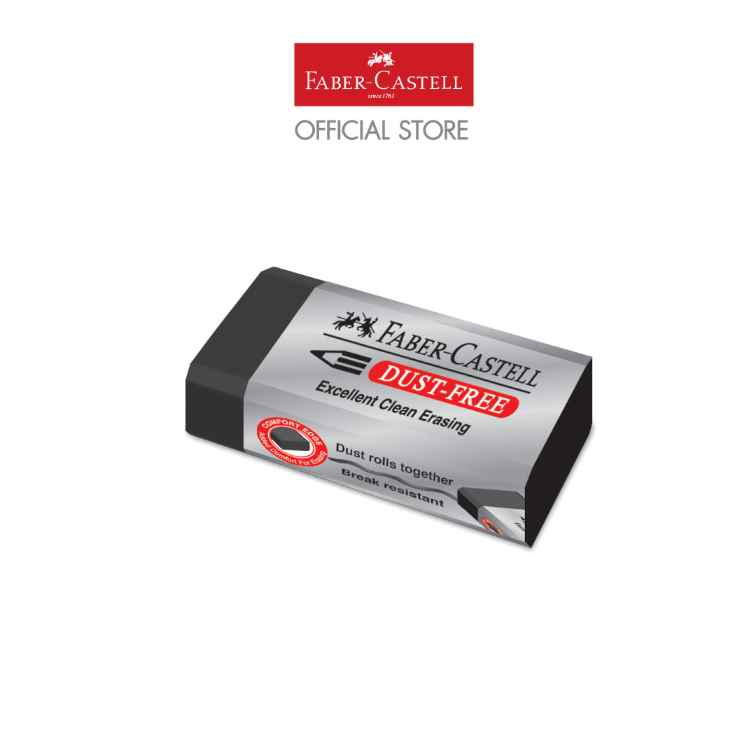 Faber-Castell  Black DUST FREE Eraser 187115 (187171) ยางลบDUST FREE สีดำ 187115 (187171)