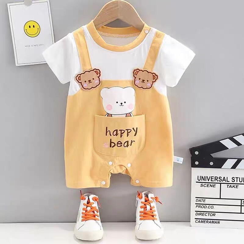 Set yếm xinh  Y3G6 cho bé gái và trai, chất cotton tàu siêu xinh và mềm mịn
