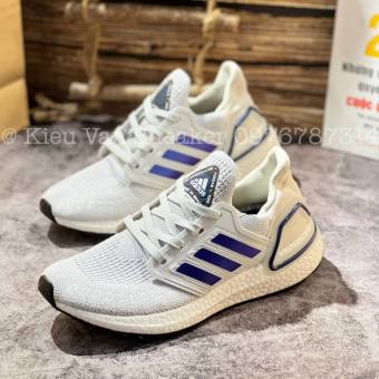 Giày thể thao ULTRA BOOST 2021 grey Trắng gót tím đế đen Ultra boost UB 6.0
