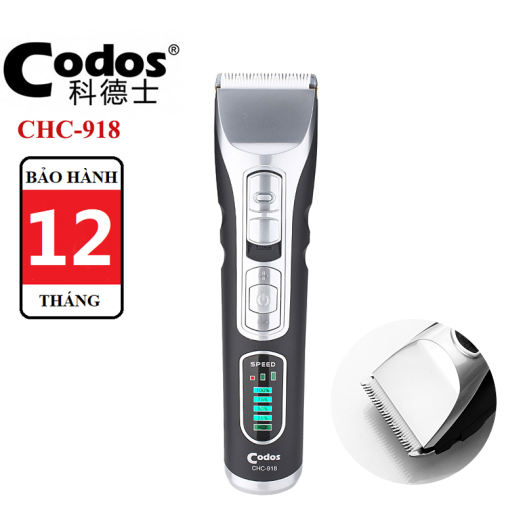 Tông đơ codos 918- Tông đơ cắt tóc sạc pin CHC-918 - Bảo hành 12 tháng
