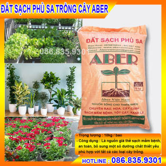 10KG ĐẤT PHÙ SA TRỒNG CÂY ABER, GIÚP BỔ SUNG MỘT SỐ DƯỠNG CHẤT THIẾT YẾU CHO CÁC LOẠI CÂY TRỒNG